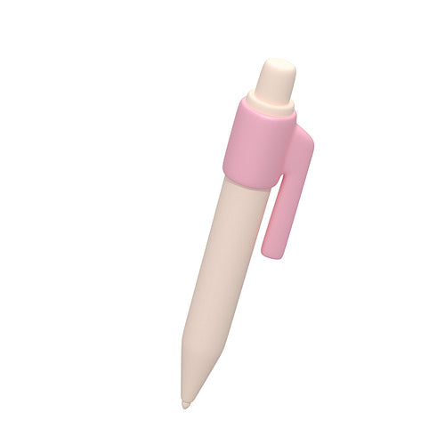 Icon of pencil on white background. 3d render, 3d illustration.