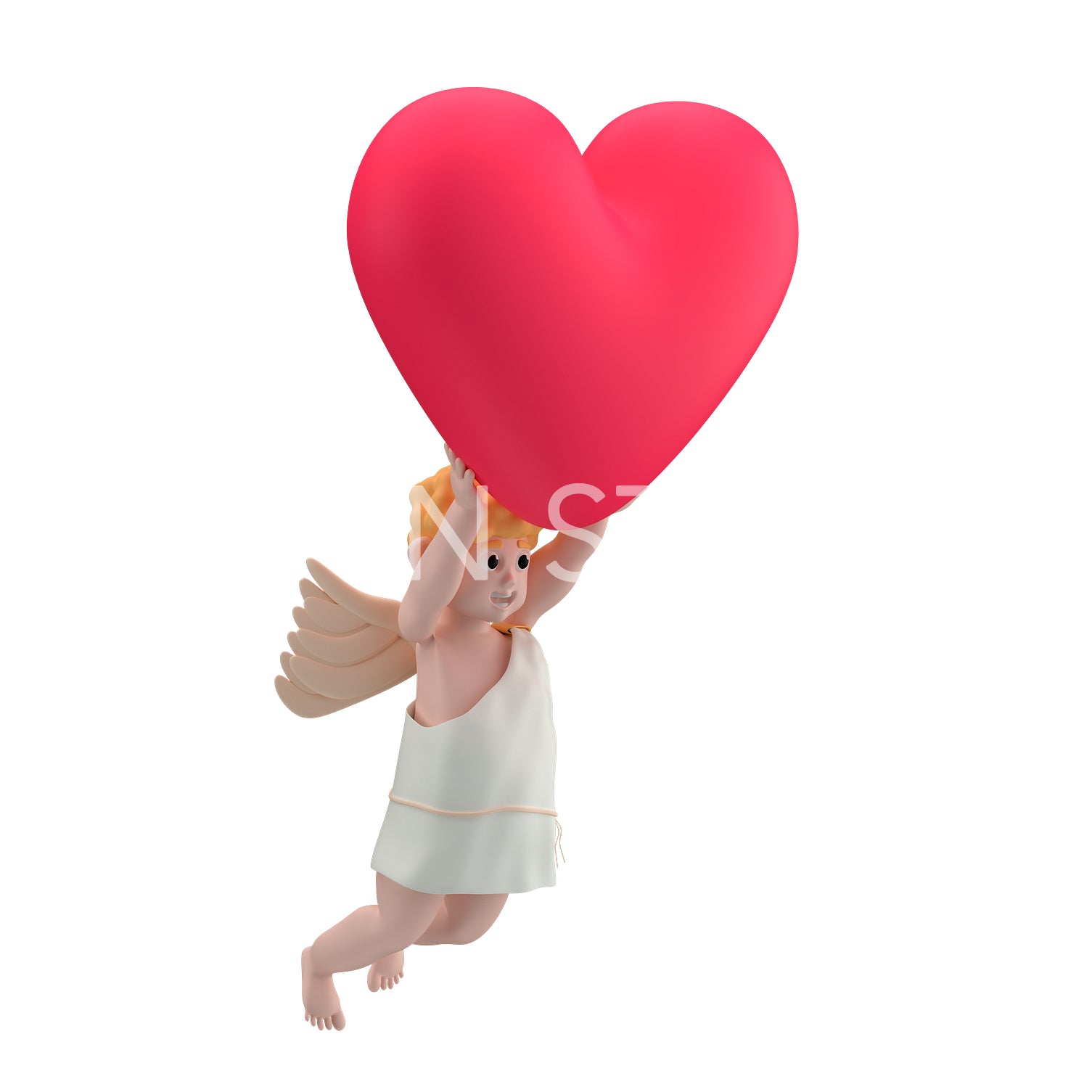 cupid flying with big heart.png