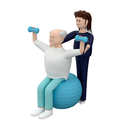 male with dumbells with doctor and ball.png