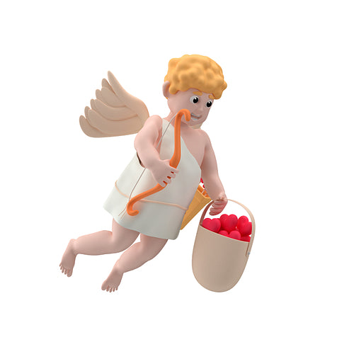 cupid with bag full of hearts.png