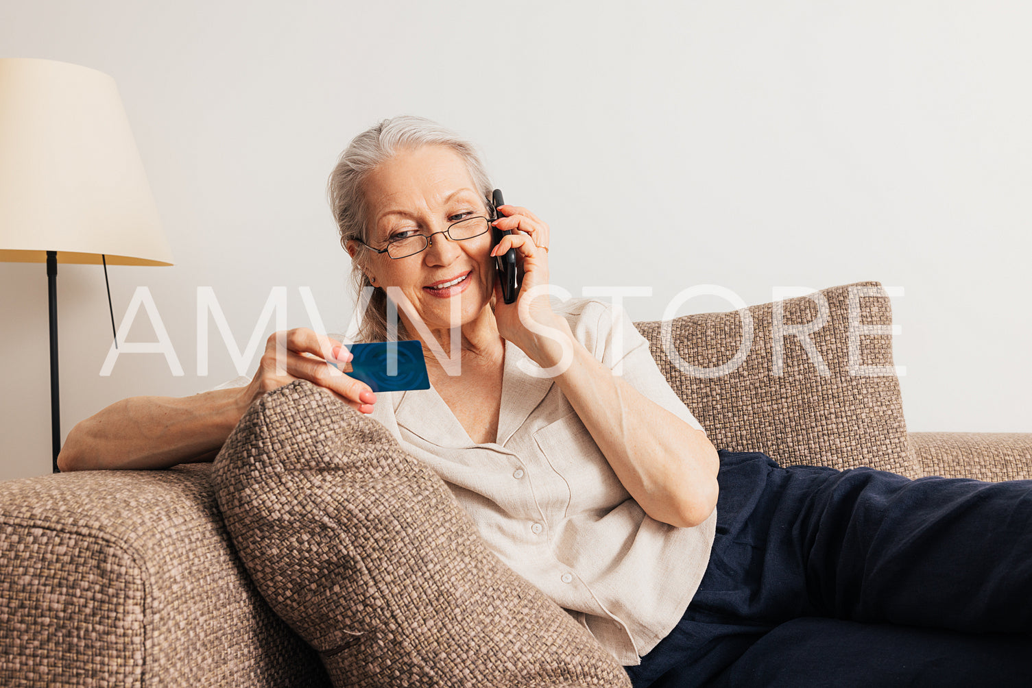 Woman making a call