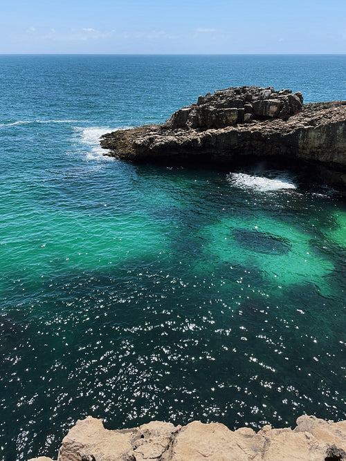 View on the ocean and rocks