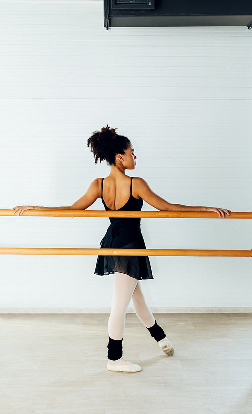 Young female ballet dancer